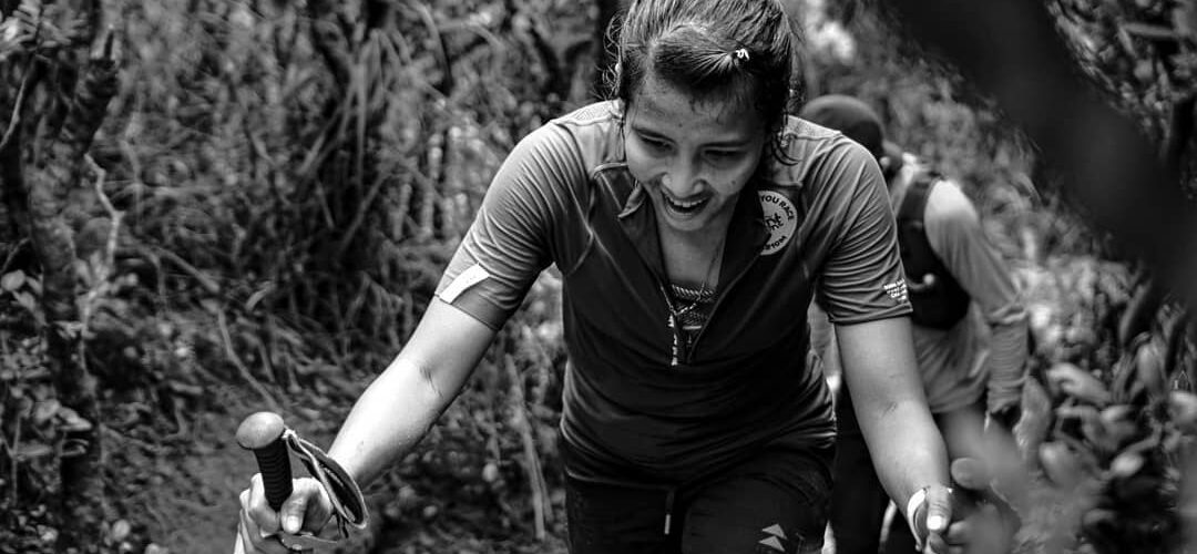 Ruth Theresia, juara Asia Trail Master 2018 ini menjadi pemilik FKT Gunung Gede Pangrango kategori wanita dalam waktu 5 jam 25 menit.